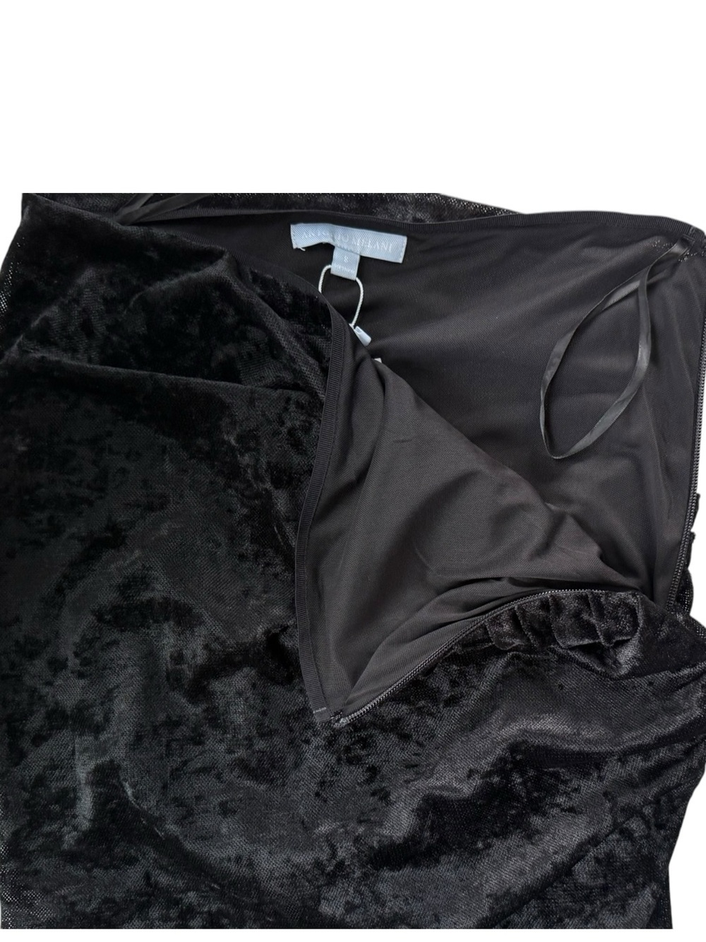 Antonio Melani Women's Black Velvet Off-Shoulder Top Maxi Skirt Set Size 8 NWT - Picture 14 of 16